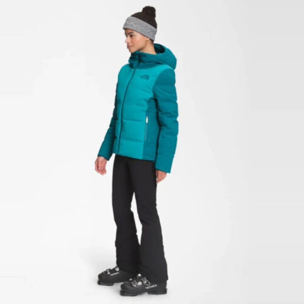 The North Face SKI Women's Sz MEDIUM CIRQUE 550 DOWN JACKET Waterproof Aqua Blue - Picture 7 of 7